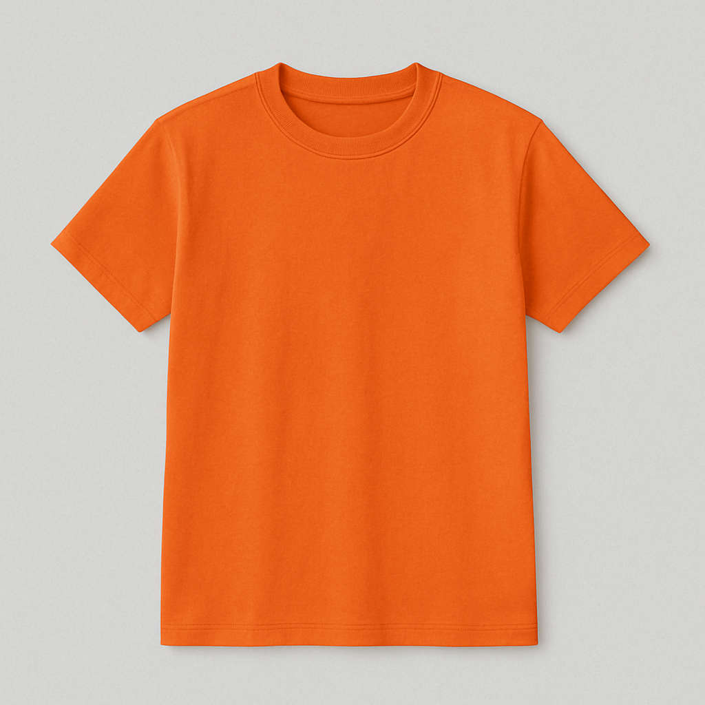 Round Neck T-Shirt – Pure Cotton | Regular Fit | 180 GSM